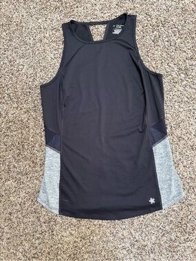Tek Gear Black Tank Top with Gray Side Panels
